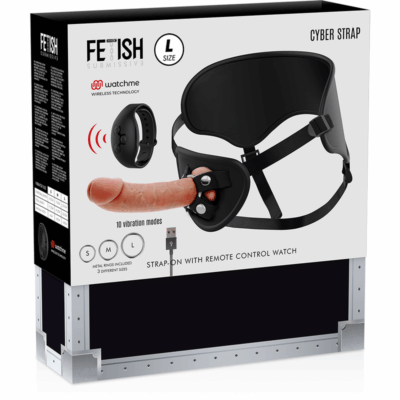 160259 CYBER STRAP ARNES CON DILDO CONTROL REMOTO TECNOLOGIA WATCHME L