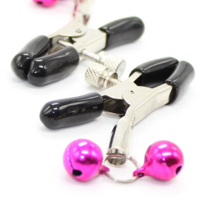 165466 OHMAMA PINZAS PEZONES CON CASCABEL ROSA