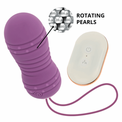170375 OHMAMA HUEVO CONTROL REMOTO 7 MODOS ROTACION LILA