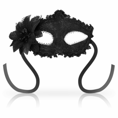 253657 OHMAMA MASKS ANTIZAZ ESTILO VENECIANO FLOR LATERAL NEGRA